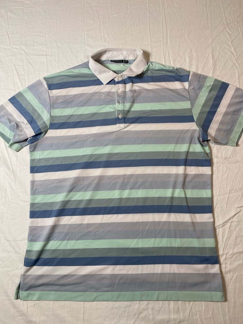 Devereux Men's Short Sleeve Striped Polo Shirt (1091)